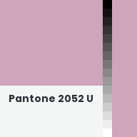 Color chip: Pantone 2052 U
