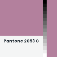 Color chip: Pantone 2053 C
