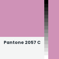 Color chip: Pantone 2057 C