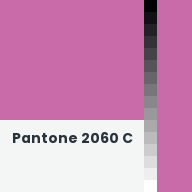 Color chip: Pantone 2060 C