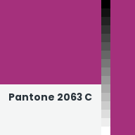 Color chip: Pantone 2063 C