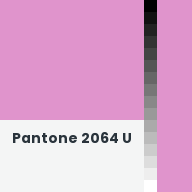 Color chip: Pantone 2064 U