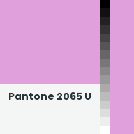 Color chip: Pantone 2065 U