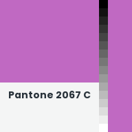 Color chip: Pantone 2067 C