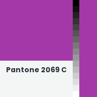 Color chip: Pantone 2069 C