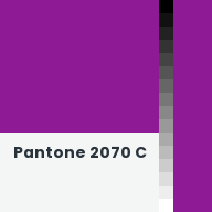 Color chip: Pantone 2070 C