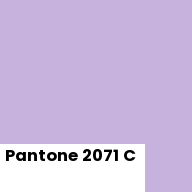 Color chip: Pantone 2071 C