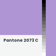 Color chip: Pantone 2073 C