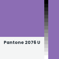 Color chip: Pantone 2076 U