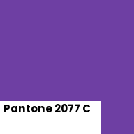 Color chip: Pantone 2077 C