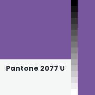 Color chip: Pantone 2077 U