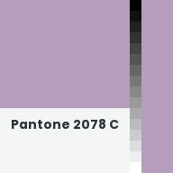 Color chip: Pantone 2078 C