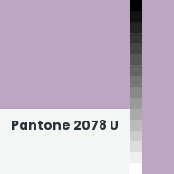 Color chip: Pantone 2078 U