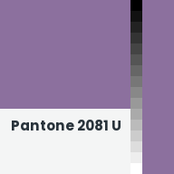 Color chip: Pantone 2081 U