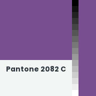 Color chip: Pantone 2082 C