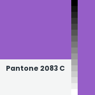 Color chip: Pantone 2083 C