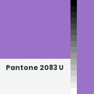 Color chip: Pantone 2083 U