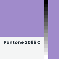 Color chip: Pantone 2086 C