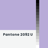 Color chip: Pantone 2092 U