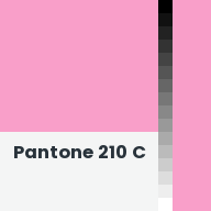 Color chip: Pantone 210 C
