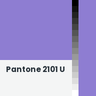Color chip: Pantone 2101 U