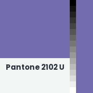 Color chip: Pantone 2102 U