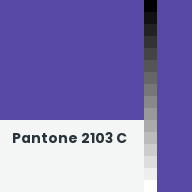Color chip: Pantone 2103 C