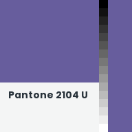 Color chip: Pantone 2104 U