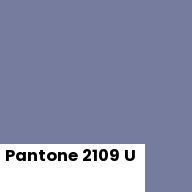 Color chip: Pantone 2109 U