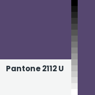 Color chip: Pantone 2112 U