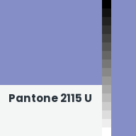 Color chip: Pantone 2115 U