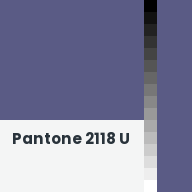 Color chip: Pantone 2118 U