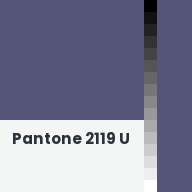 Color chip: Pantone 2119 U