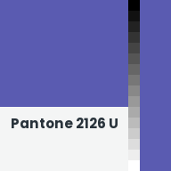 Color chip: Pantone 2126 U