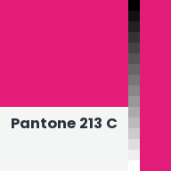Color chip: Pantone 213 C