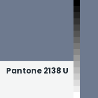 Color chip: Pantone 2138 U