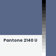 Color chip: Pantone 2140 U