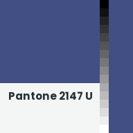 Color chip: Pantone 2147 U