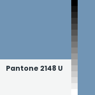 Color chip: Pantone 2148 U