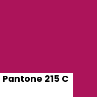Color chip: Pantone 215 C