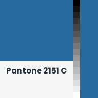 Color chip: Pantone 2151 C