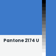 Color chip: Pantone 2174 U