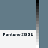 Color chip: Pantone 2180 U