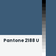 Color chip: Pantone 2188 U