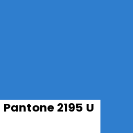 Color chip: Pantone 2195 U