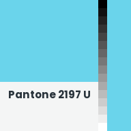 Color chip: Pantone 2197 U