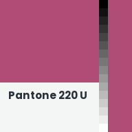 Color chip: Pantone 220 U