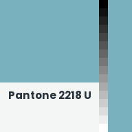 Color chip: Pantone 2218 U