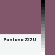 Color chip: Pantone 222 U
