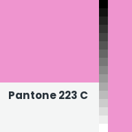 Color chip: Pantone 223 C